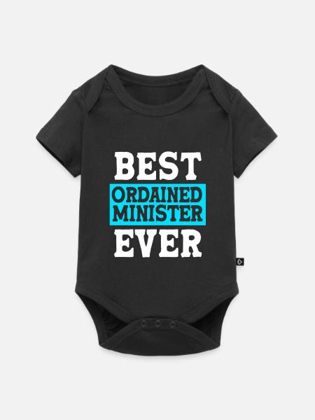 Pfarrer - Baby Premium Kurzarmbody - Schwarz