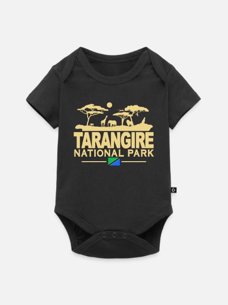 Tarangire Nationalpark Tansania - Baby Premium Kurzarmbody - Schwarz