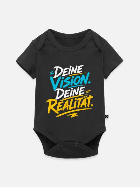 Deine Vision, Deine Realität - Baby Premium Kurzarmbody - Schwarz