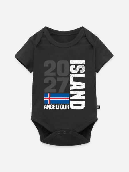 Island Angeltour 2027 - Baby Premium Kurzarmbody - Schwarz