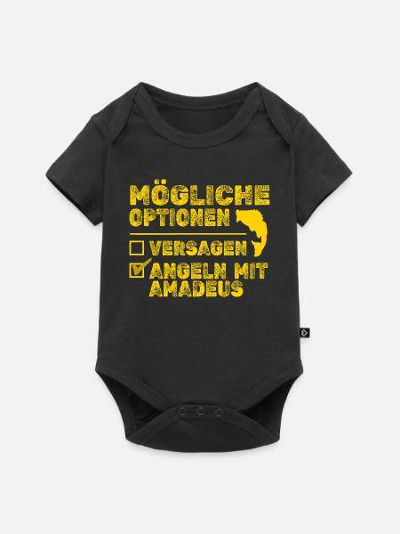 Fisch Amadeus - Baby Premium Kurzarmbody - Schwarz