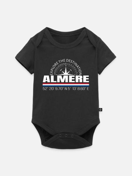 Almere - Baby Premium Kurzarmbody - Schwarz