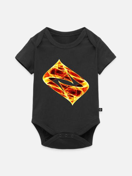 Dynamische Spur - Heiss - Baby Premium Kurzarmbody - Schwarz