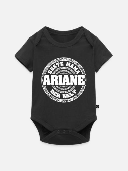 Mama Ariane - Baby Premium Kurzarmbody - Schwarz