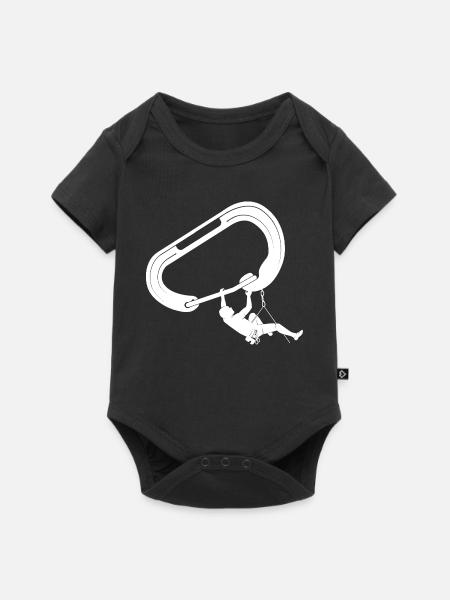 klettern bouldern felsklettern berge Bergsport - Baby Premium Kurzarmbody - Schwarz