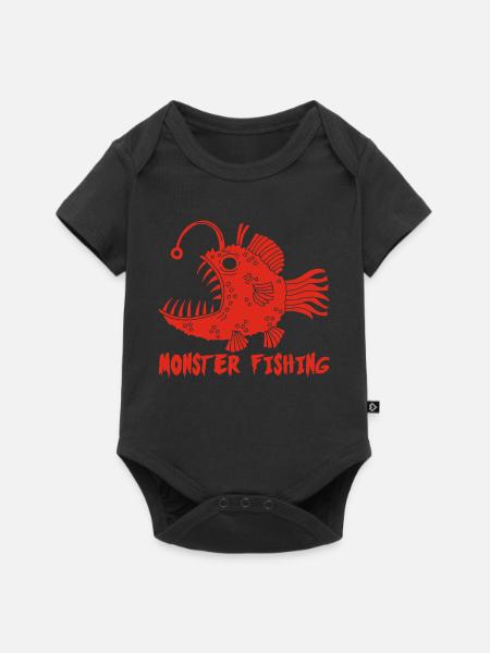 Goldfisch der Tiefe - Baby Premium Kurzarmbody - Schwarz