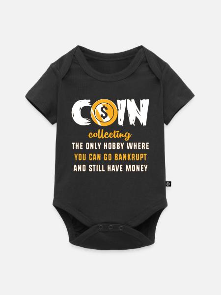 Münzsammler - Baby Premium Kurzarmbody - Schwarz