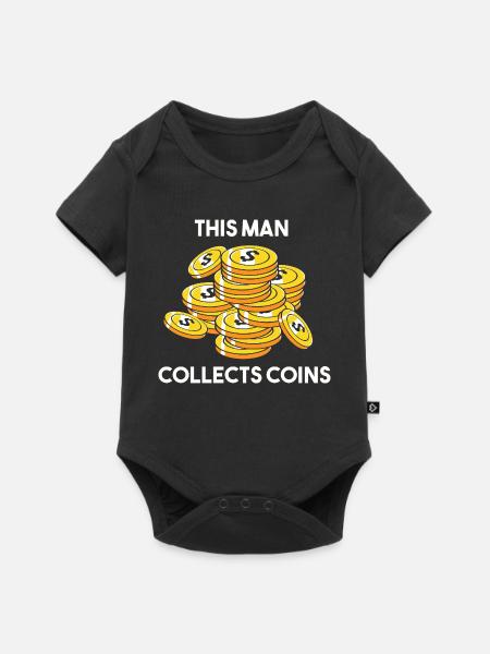 Münzsammler - Baby Premium Kurzarmbody - Schwarz
