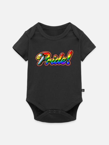 Pride-Progress-Intersex - Baby Premium Kurzarmbody - Schwarz