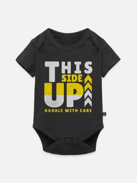 THIS SIDE UP  - Baby Premium Kurzarmbody - Schwarz