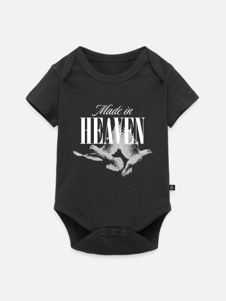 Made in Heaven - Baby Premium Kurzarmbody - Schwarz