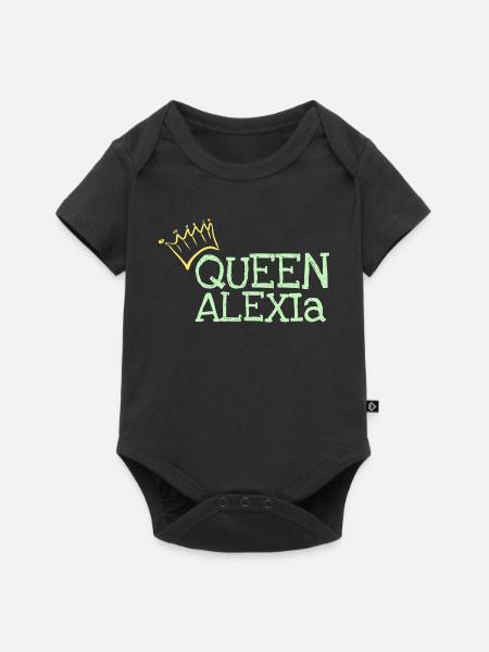 Influencer Alexia - Baby Premium Kurzarmbody - Schwarz