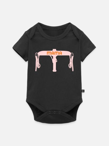 Rennrad Lenker Mama - Baby Premium Kurzarmbody - Schwarz