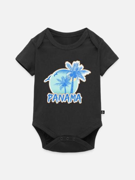 Strand Panama - Baby Premium Kurzarmbody - Schwarz