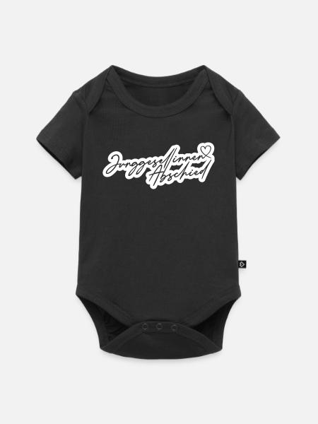 Junggesellinnenabschied Herz - Baby Premium Kurzarmbody - Schwarz