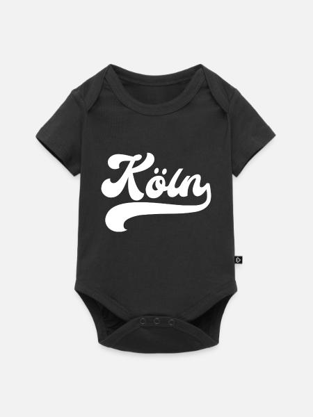Köln retro T-Shirt - Baby Premium Kurzarmbody - Schwarz