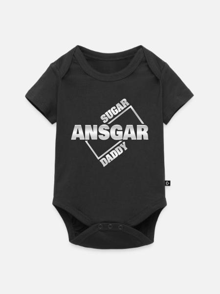 Geld Ansgar - Baby Premium Kurzarmbody - Schwarz