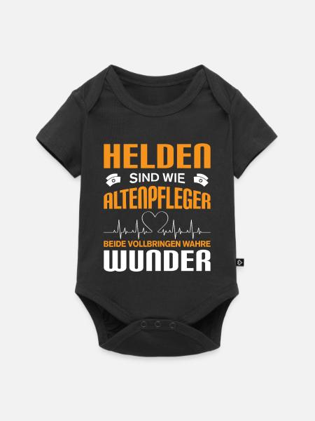 Altenpflege Pfleger Pflegepersonal Pflegekraft - Baby Premium Kurzarmbody - Schwarz