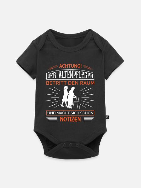 Altenpflege Pfleger Pflegepersonal Pflegekraft - Baby Premium Kurzarmbody - Schwarz