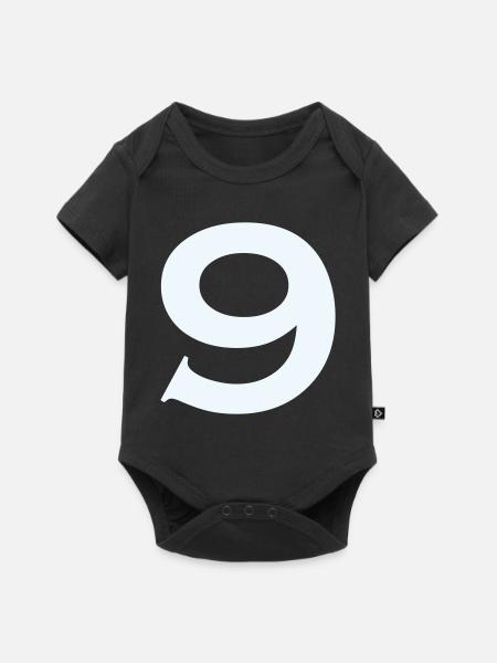 9- - Baby Premium Kurzarmbody - Schwarz