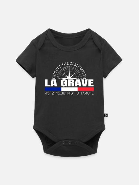 La Grave - Baby Premium Kurzarmbody - Schwarz