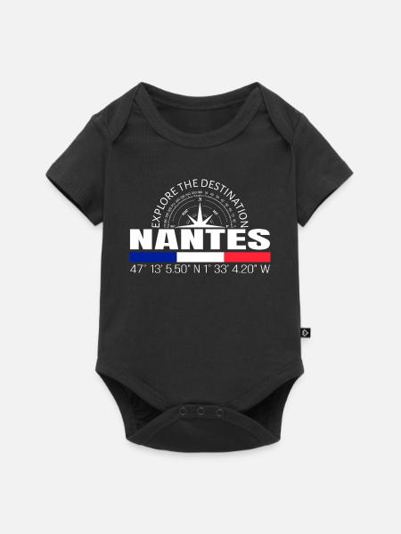 Nantes - Baby Premium Kurzarmbody - Schwarz