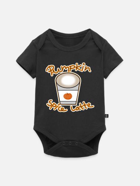 Pumpkin Spice Latte - Baby Premium Kurzarmbody - Schwarz