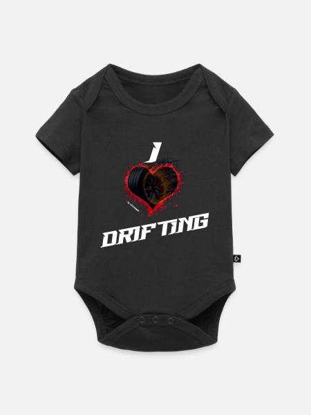 I love Drifting - Baby Premium Kurzarmbody - Schwarz