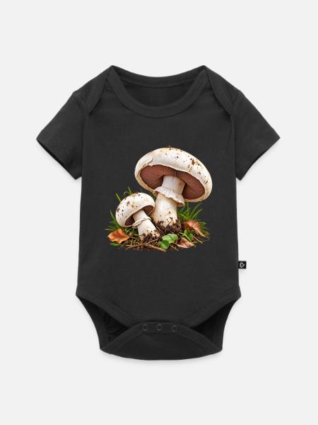 Champignon - Baby Premium Kurzarmbody - Schwarz