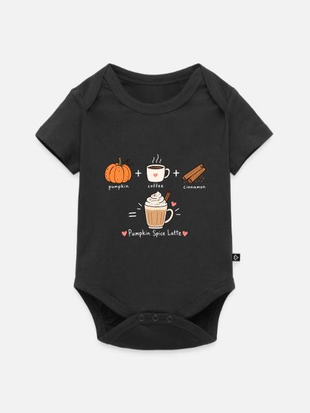 pumpkin spice - Baby Premium Kurzarmbody - Schwarz