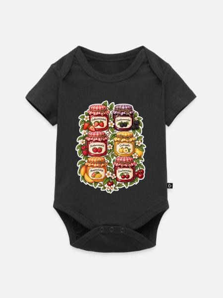 Marmelade - Baby Premium Kurzarmbody - Schwarz