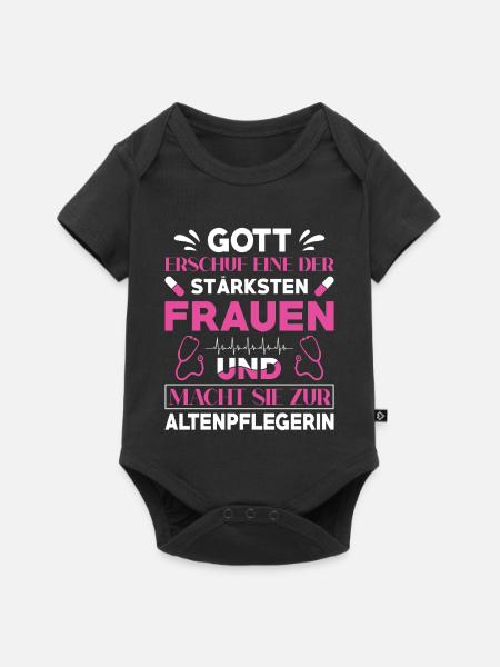 Altenpflege Pfleger Pflegepersonal Pflegekraft - Baby Premium Kurzarmbody - Schwarz