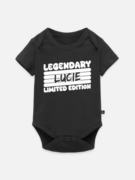 Legendary Lucie - Baby Premium Kurzarmbody - Schwarz