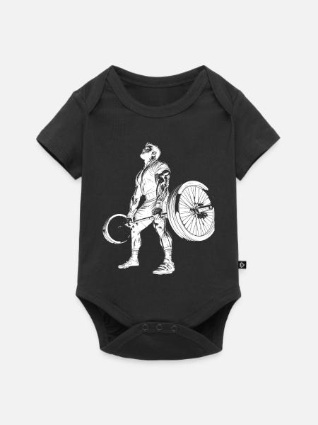 Bodybuilder - Baby Premium Kurzarmbody - Schwarz