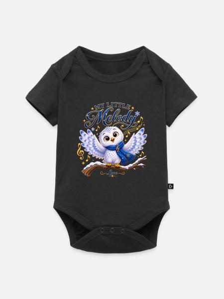 Lumo – Meine kleine Melodie - Baby Premium Kurzarmbody - Schwarz