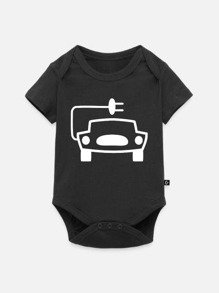Elektrische Autos - Baby Premium Kurzarmbody - Schwarz