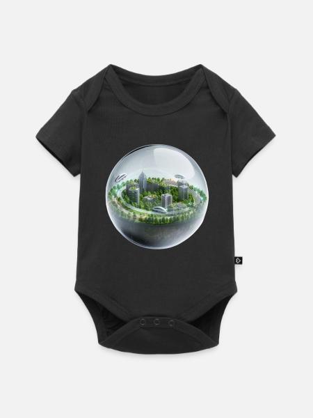 Glass Sphere - Baby Premium Kurzarmbody - Schwarz