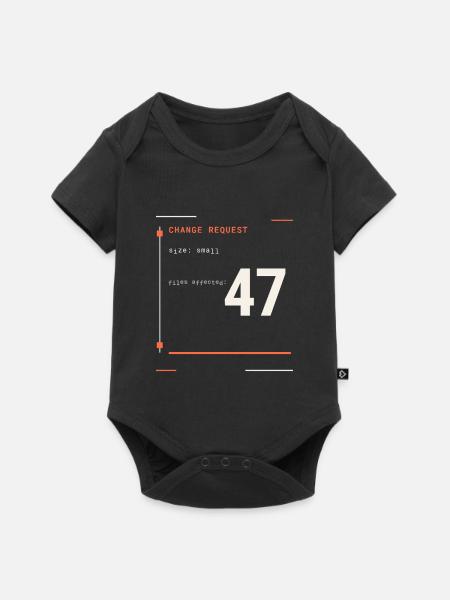 Änderungsanfrage-Blueprint - Baby Premium Kurzarmbody - Schwarz