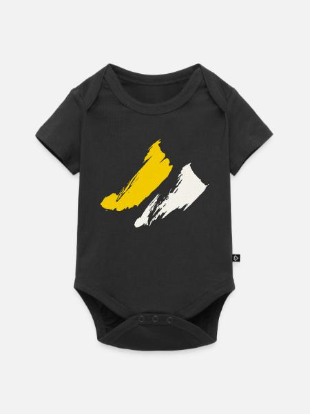 Antrim Grafschaft Flagge - Baby Premium Kurzarmbody - Schwarz