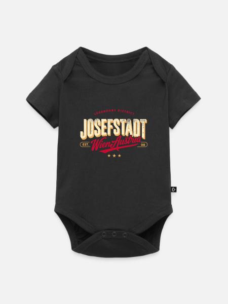 Wien Josefstadt (8. Bezirk) - Baby Premium Kurzarmbody - Schwarz