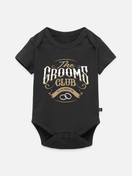 Bräutigam Club - Baby Premium Kurzarmbody - Schwarz