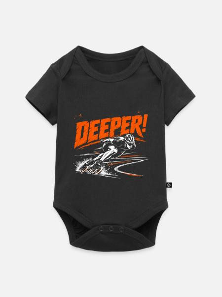 Deeper Speedskating Trainer Spruch - Baby Premium Kurzarmbody - Schwarz