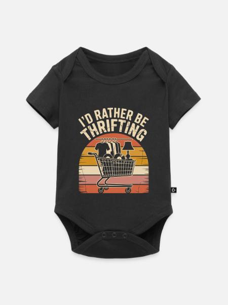 Secondhand-Sonnenuntergangswagen - Baby Premium Kurzarmbody - Schwarz