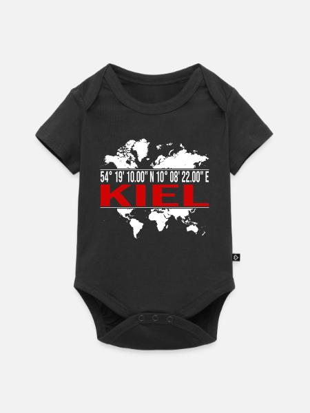 Kiel - Baby Premium Kurzarmbody - Schwarz