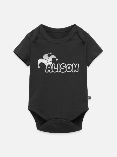 Fastnacht Alison - Baby Premium Kurzarmbody - Schwarz