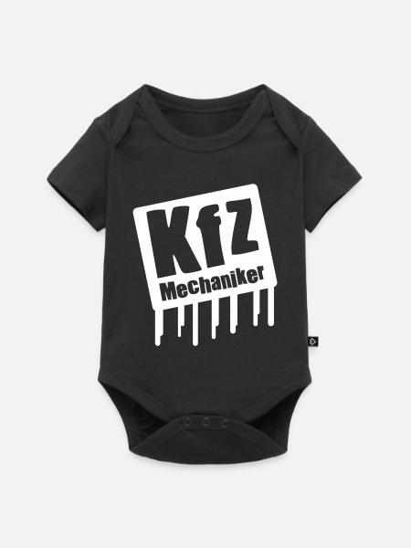 KIZ Mechaniker Logo - Baby Premium Kurzarmbody - Schwarz