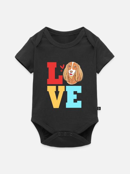 Cocker Spaniel - Baby Premium Kurzarmbody - Schwarz