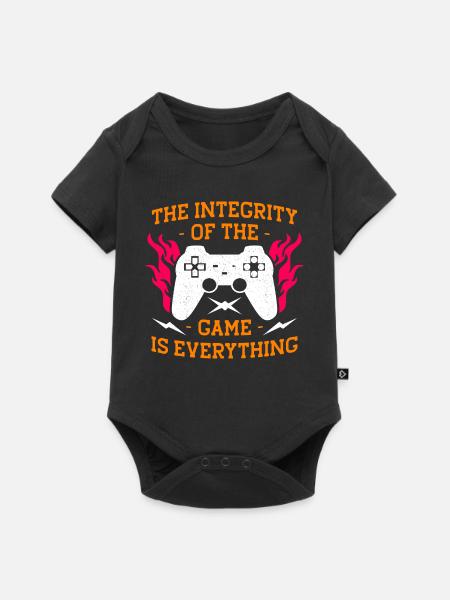 Integrität der Spielflammen - Baby Premium Kurzarmbody - Schwarz