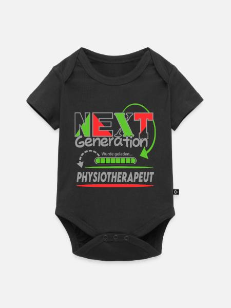Physiotherapeut Next Generation Beruf Arbeit Mann - Baby Premium Kurzarmbody - Schwarz