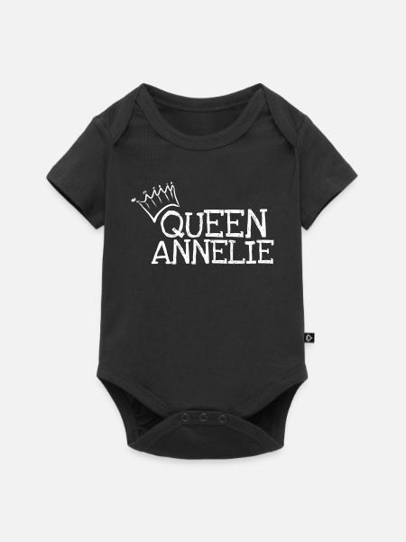 Annelie - Baby Premium Kurzarmbody - Schwarz